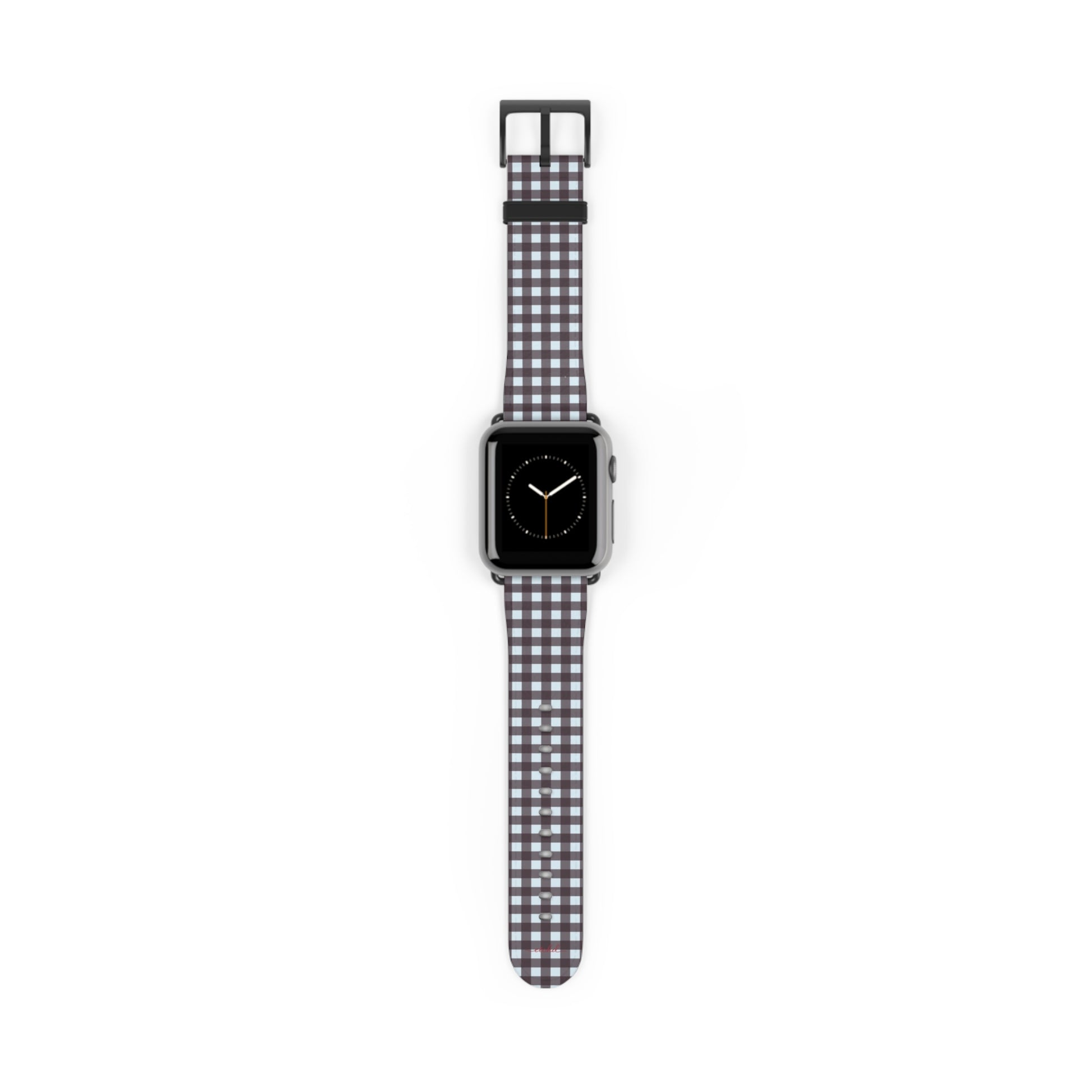 Blue & Plum Gingham Cinturino per smartwatch di etchd