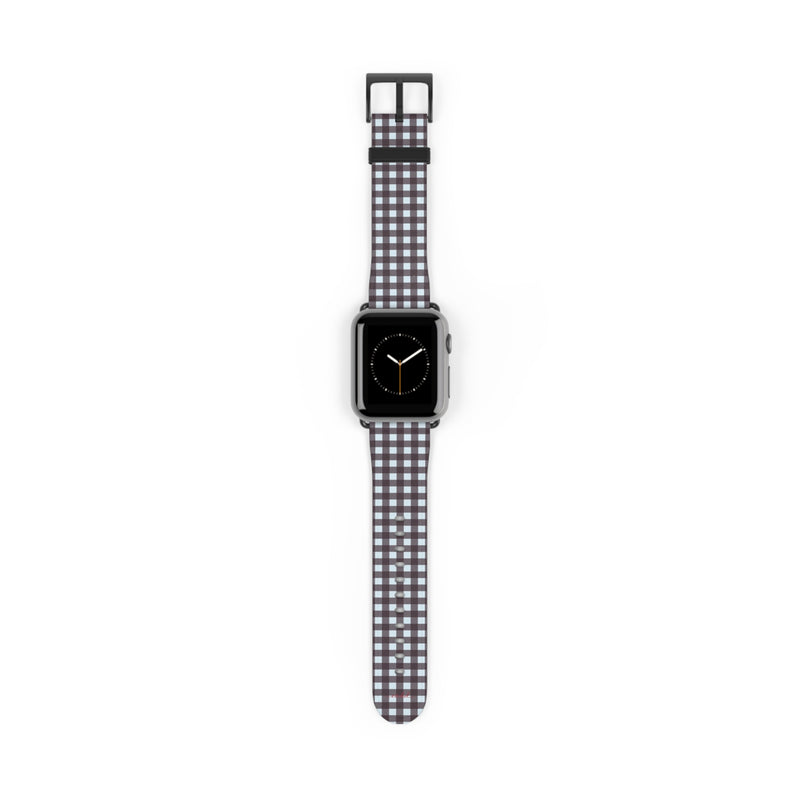 Blue & Plum Gingham Cinturino per smartwatch di etchd