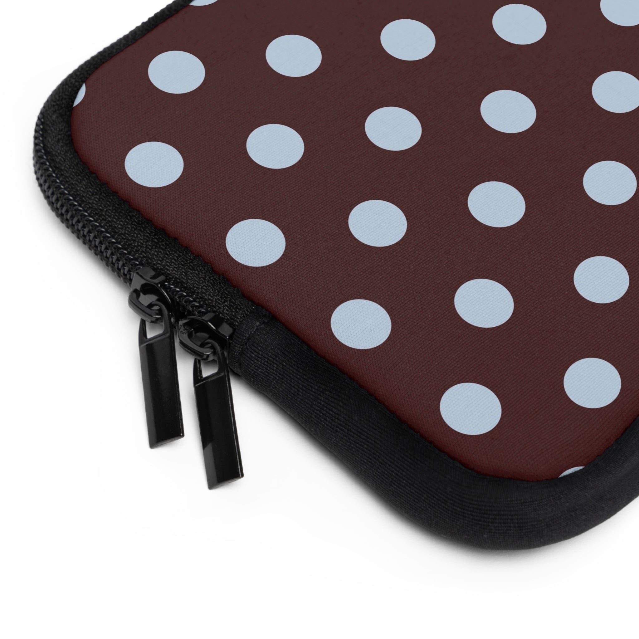 Cherry & Blue Polka Dot Laptop Sleeve by etchd, view 12