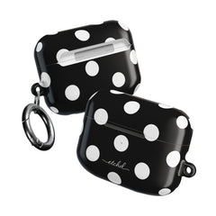 White & Black Polka Dot AirPod Case by etchd, view 10
