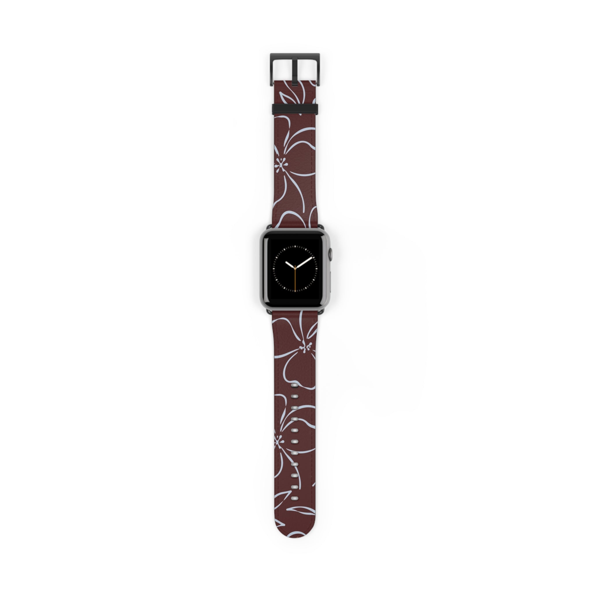 Blue & Cherry Floral Cinturino per smartwatch di etchd, vista 2