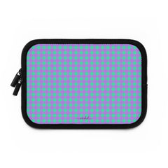 Hypermint & Lilac Gingham Custodia per laptop di etchd, vista 2