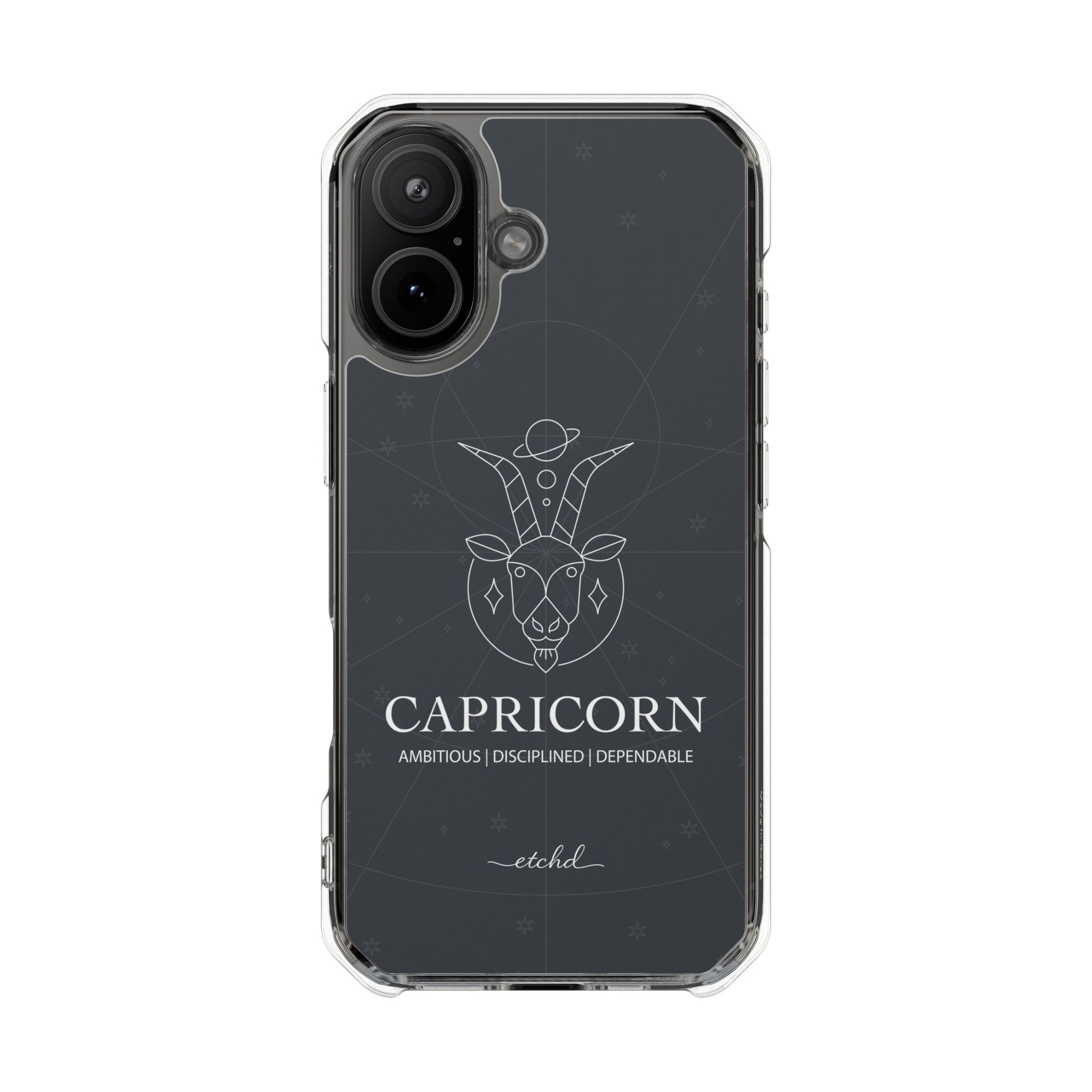 Capricorn Clear Magnetic Phone Case by etchd, view 13