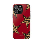 Red & Leopard Stars Phone Case