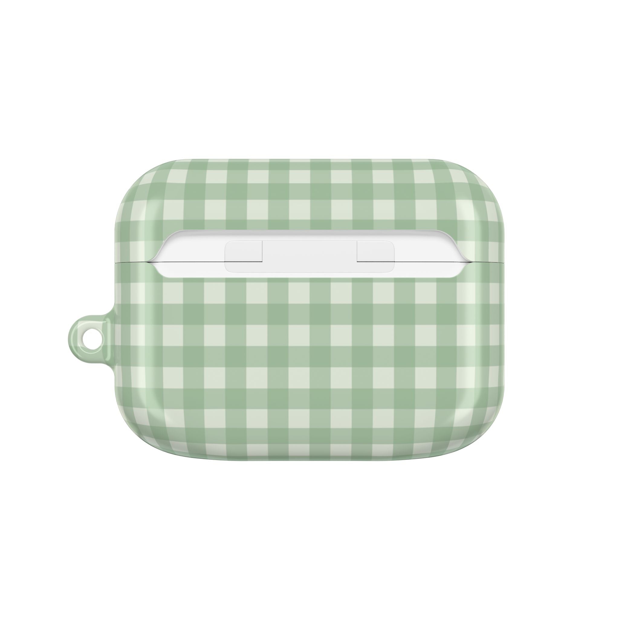 Sage & Cream Gingham AirPod Case by etchd, view 7
