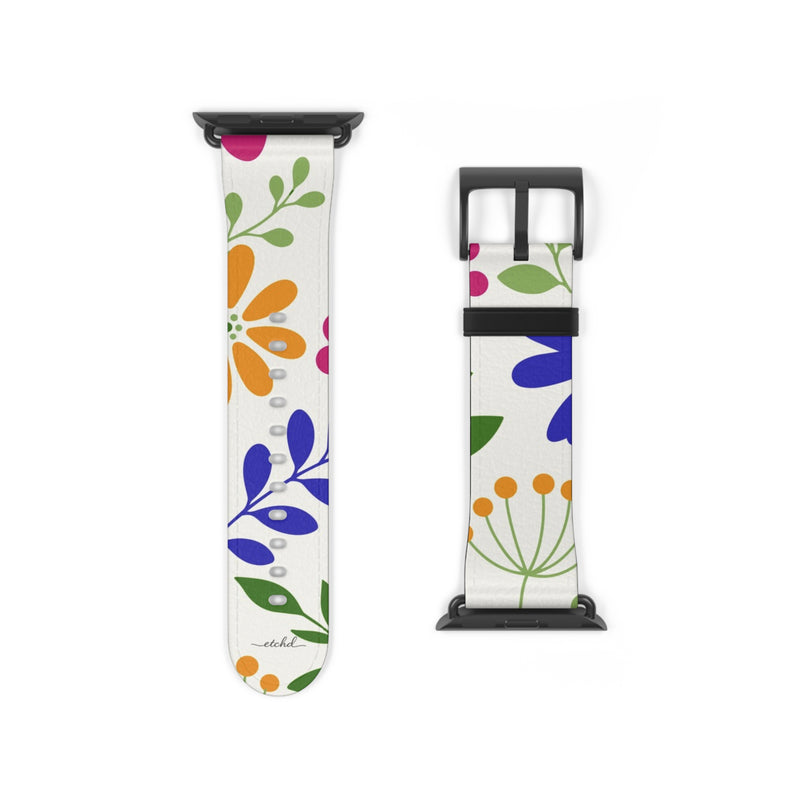 Funky Floral Smartwatch Strap by etchd, view 9