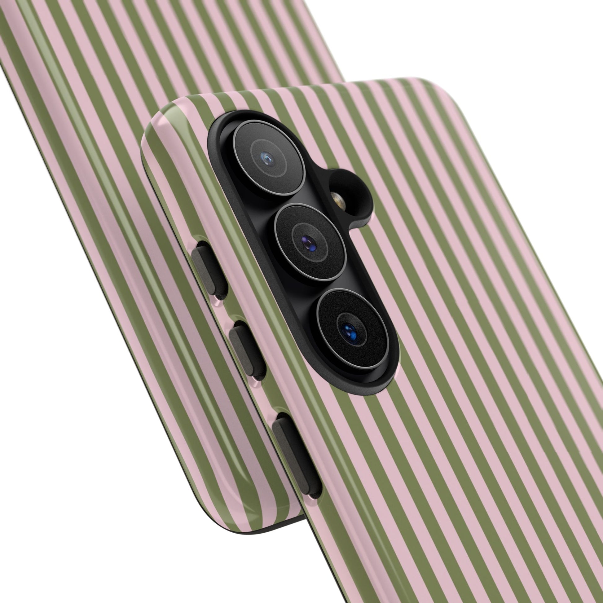 Green & Pink Striped Phone Case by etchd, view 219