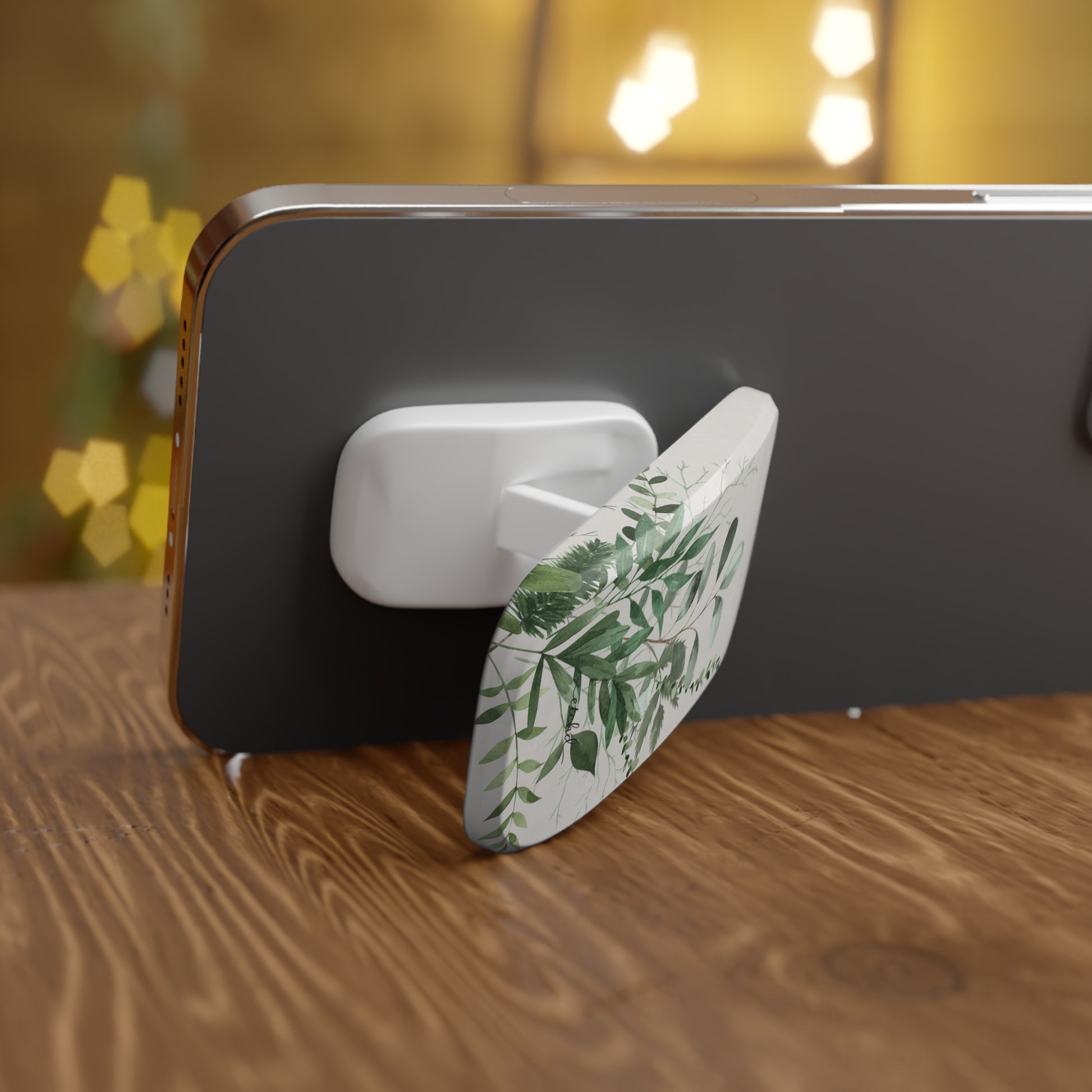Botanical Leaf Click-On Phone Grip by etchd, view 3