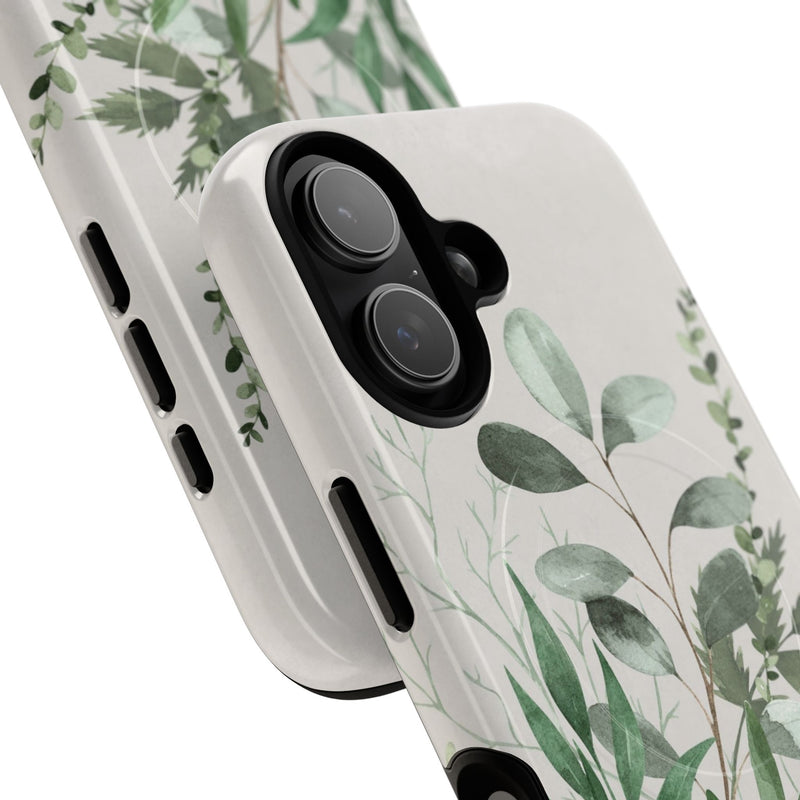 Botanical Leaf Magnetic Phone Case by etchd, view 63
