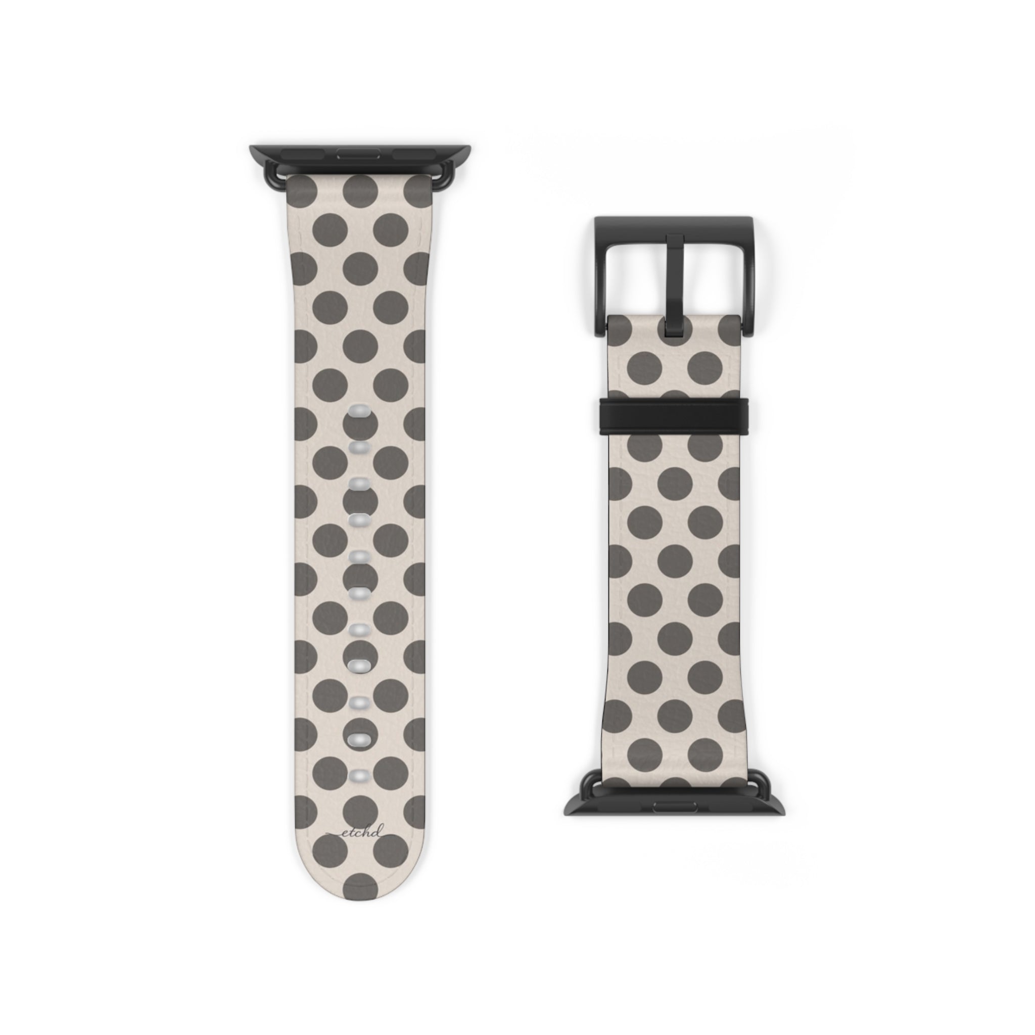 Neutral Polka Dot Smartwatch Strap by etchd, view 9