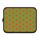 Persimmon & Wasabi Polka Dot Laptop Sleeve