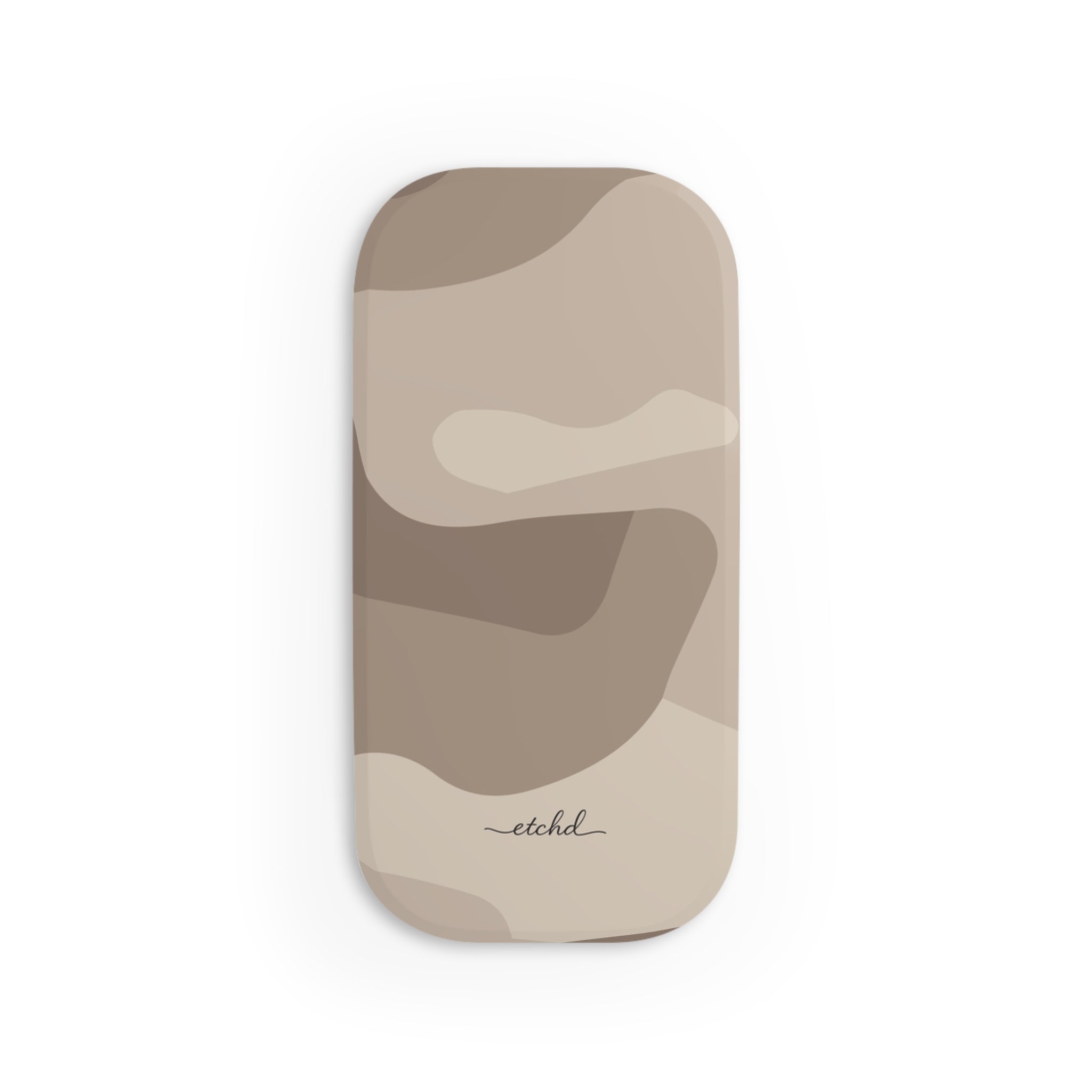 Beige Camo Click-On Phone Grip by etchd, view 2