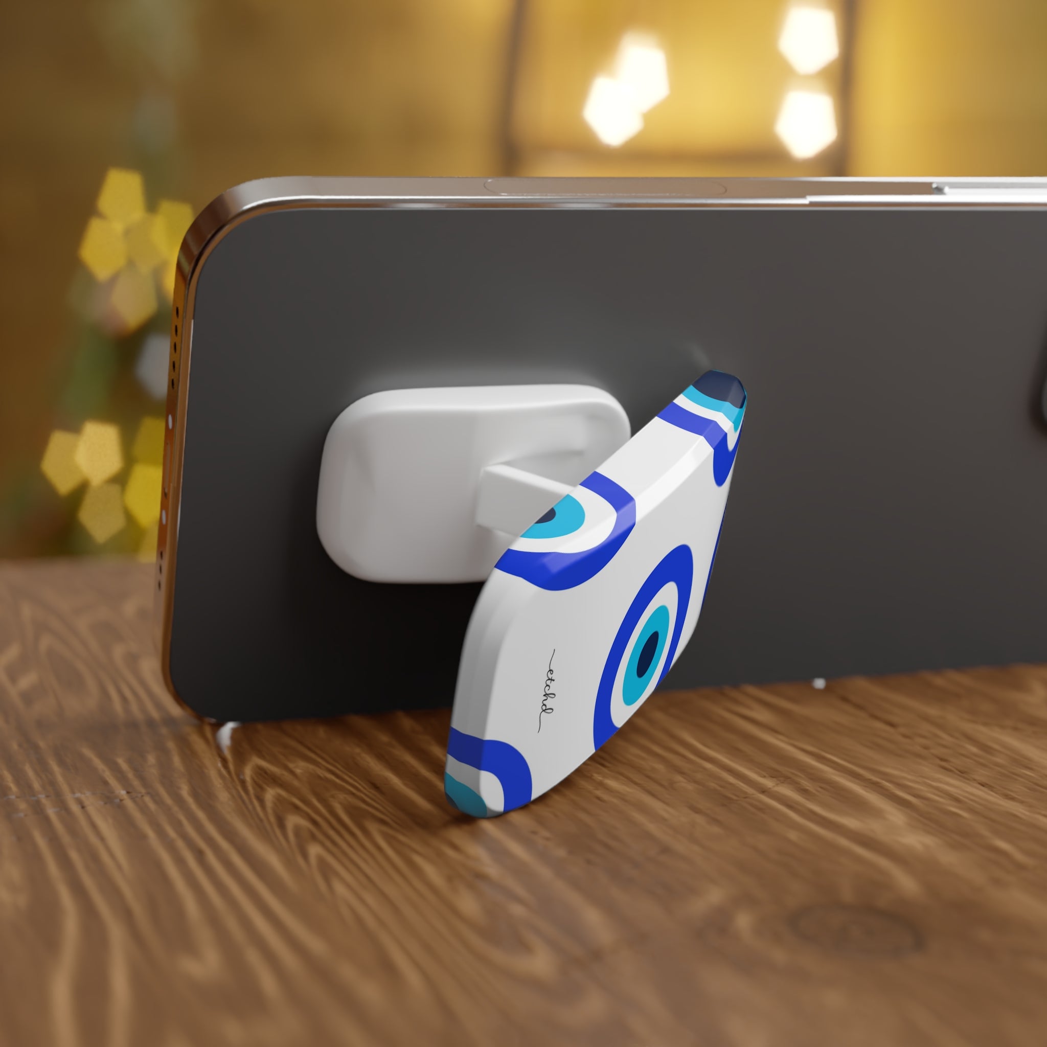 Abstract Evil Eye Click-On Phone Grip by etchd, view 4
