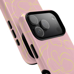 Pink & Butter Floral Magnetic Phone Case by etchd, view 99