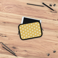 Cream & Butter Polka Dot Laptop Sleeve by etchd, view 14
