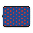 Poppy & Cobalt Polka Dot Laptop Sleeve