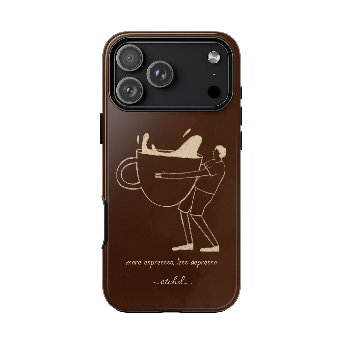 Gentlemen Espresso Phone Case by etchd, view 30