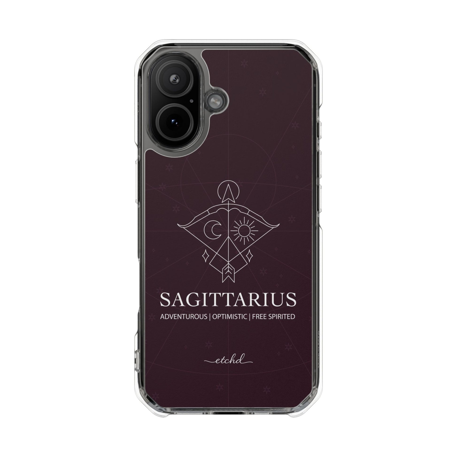 Sagittarius Clear Magnetic Phone Case by etchd, view 13