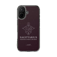 Sagittarius Clear Magnetic Phone Case by etchd, view 13