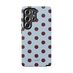 Blue & Cherry Polka Dot Phone Case by etchd, view 23