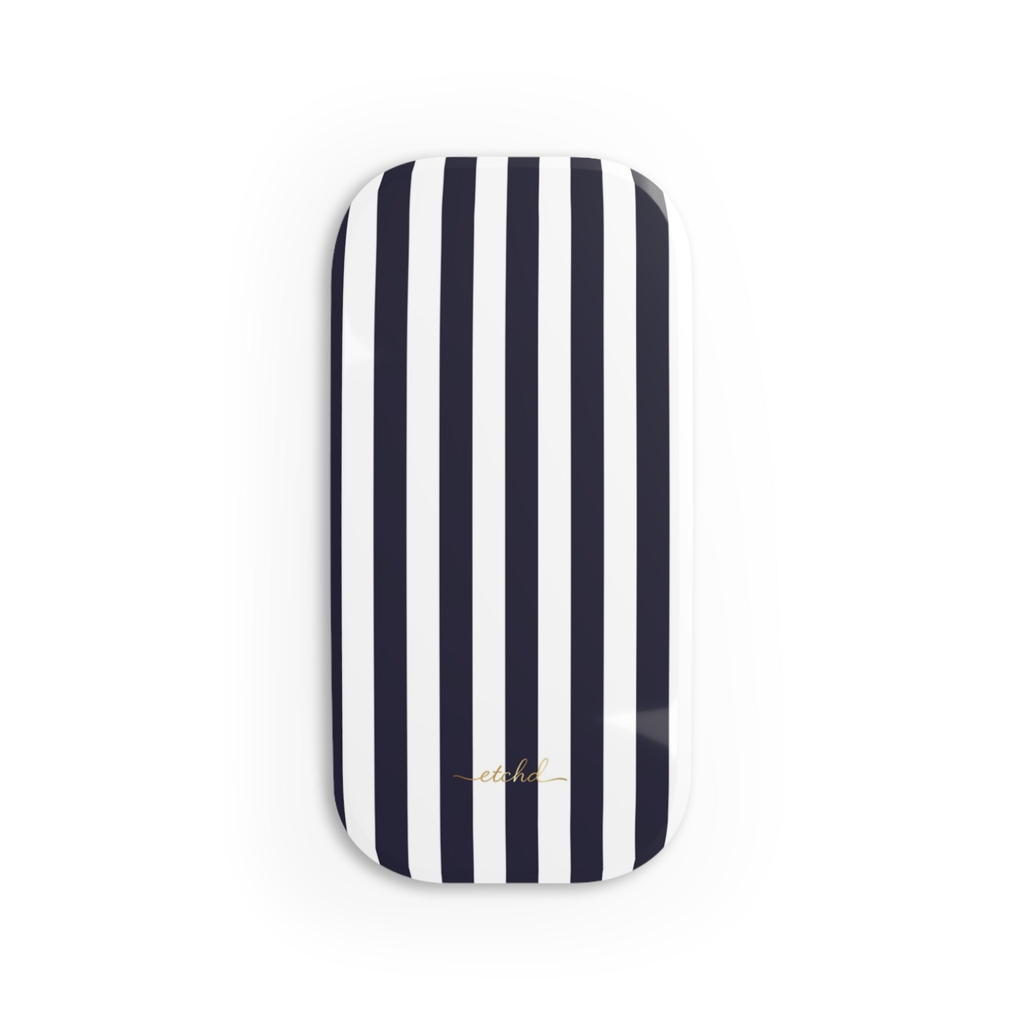 Navy And White Click-On Phone Grip by etchd