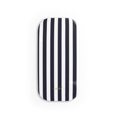 Navy And White Click-On Phone Grip by etchd