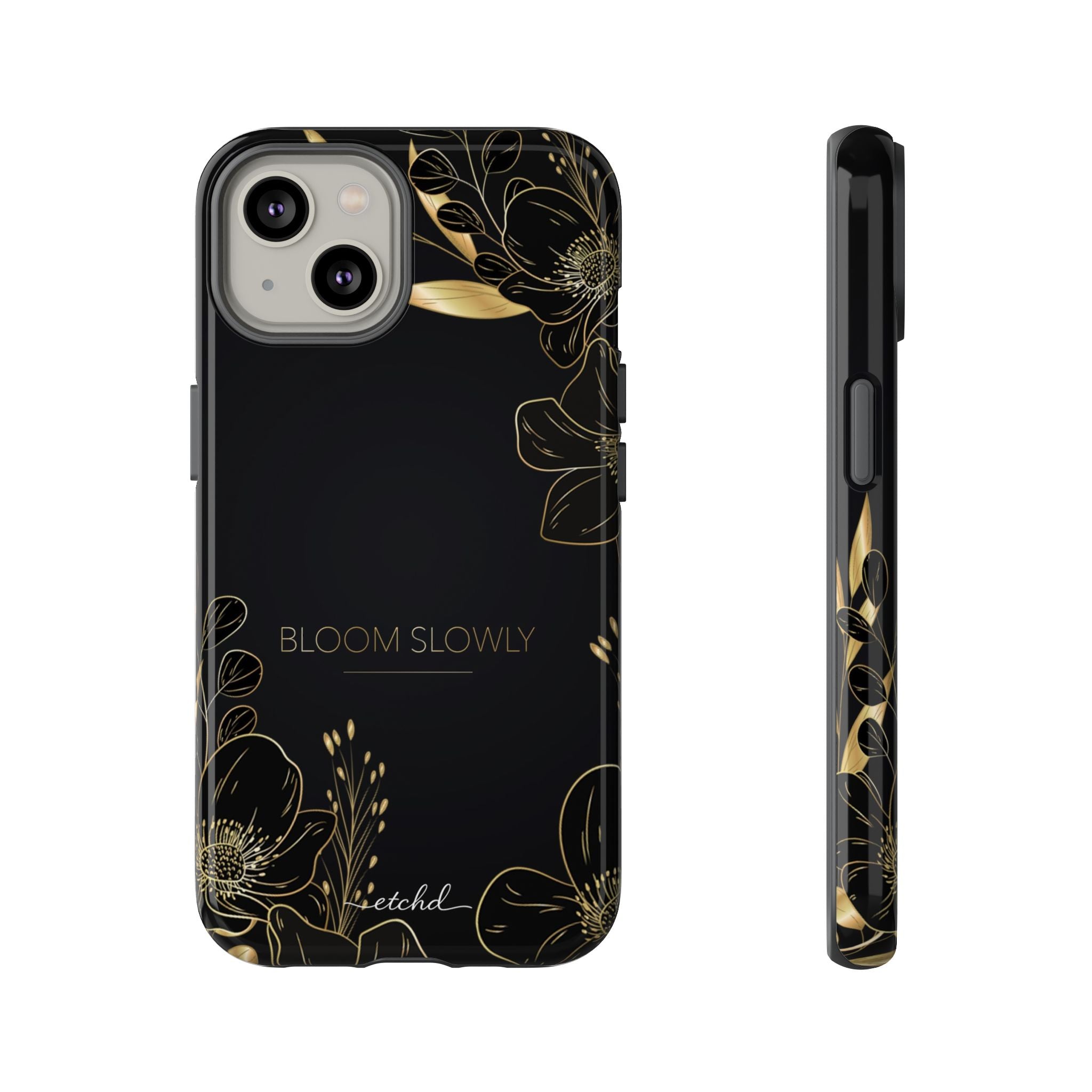 Bloom Slowly Phone Case by etchd, view 2