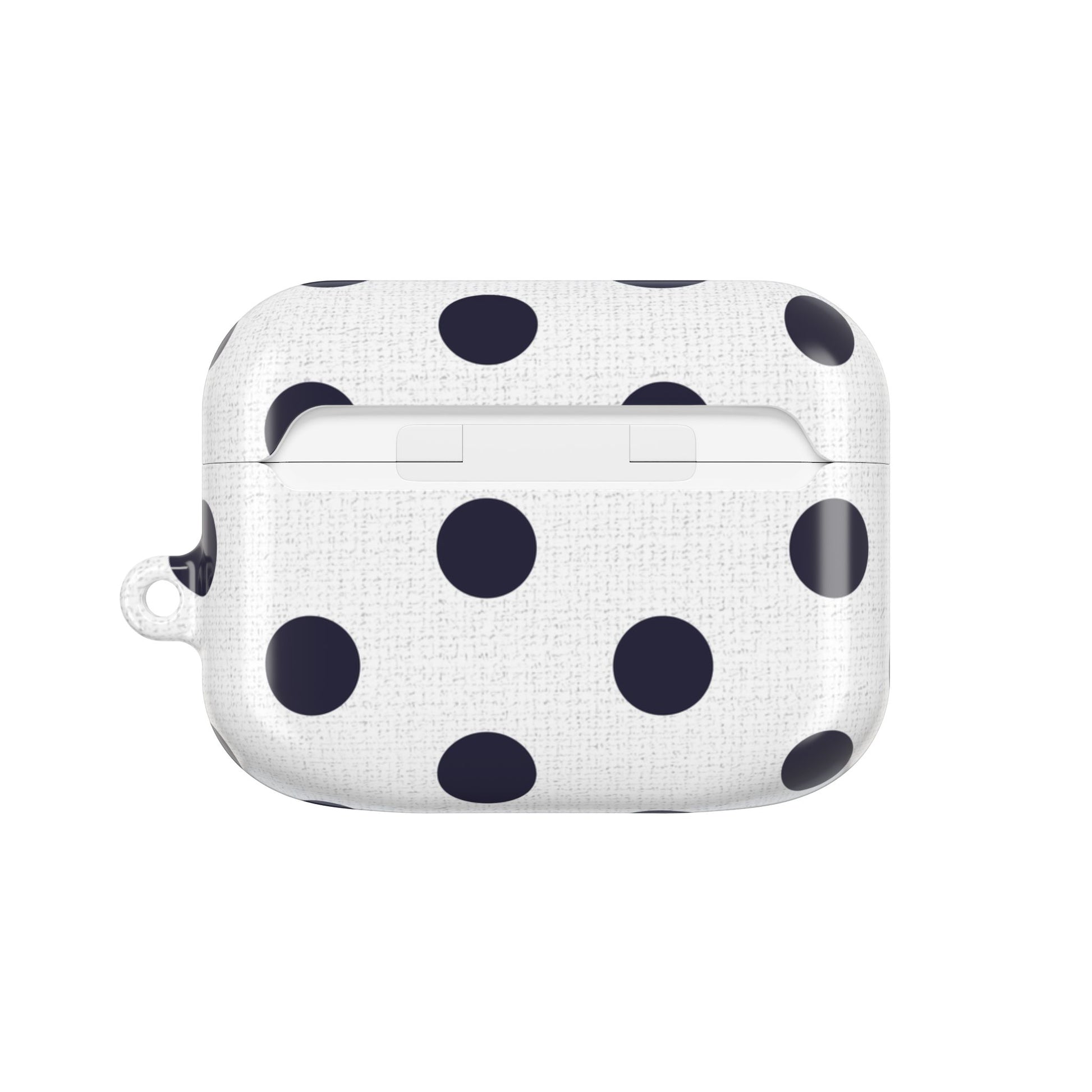 Navy & White Polka Dot AirPod Case by etchd, view 7