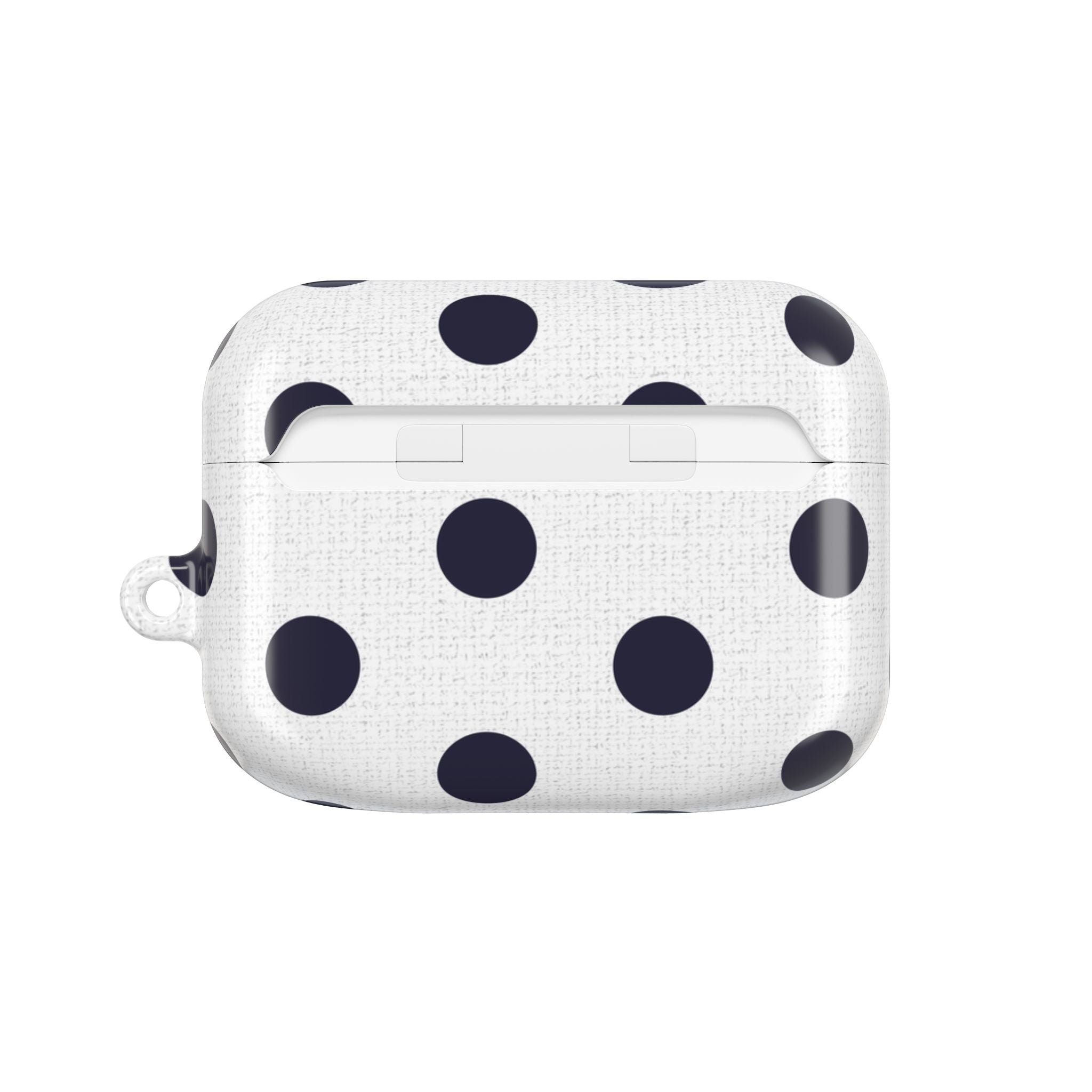 Navy & White Polka Dot AirPod Case by etchd, view 7