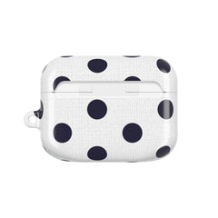 Navy & White Polka Dot AirPod Case by etchd, view 7