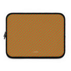 Persimmon & Wasabi Striped Diagonal Laptop Sleeve