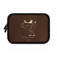 Gentlemen Espresso Laptop Sleeve by etchd, view 2
