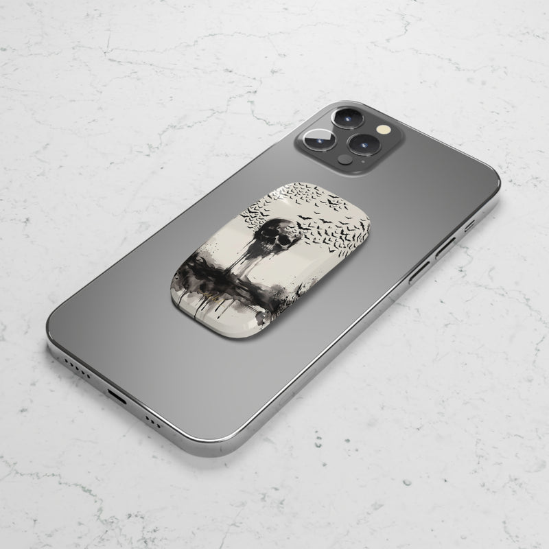 Ink Skull Click-On Phone Grip by etchd, view 5