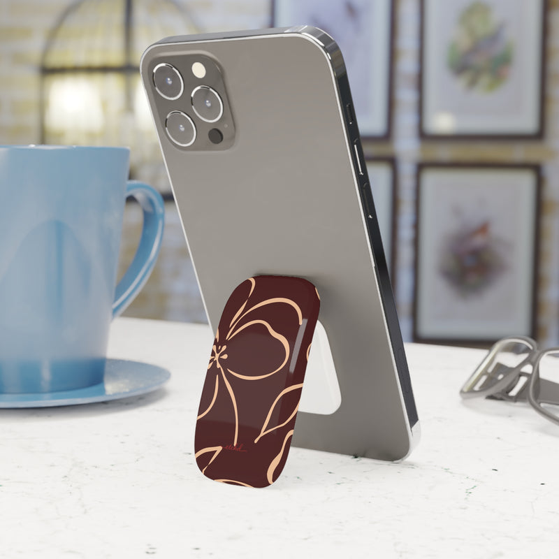 Cherry & Peach Floral Click-On Phone Grip by etchd, view 3