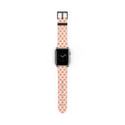 Coral & Cream Polka Dot Smartwatch Strap