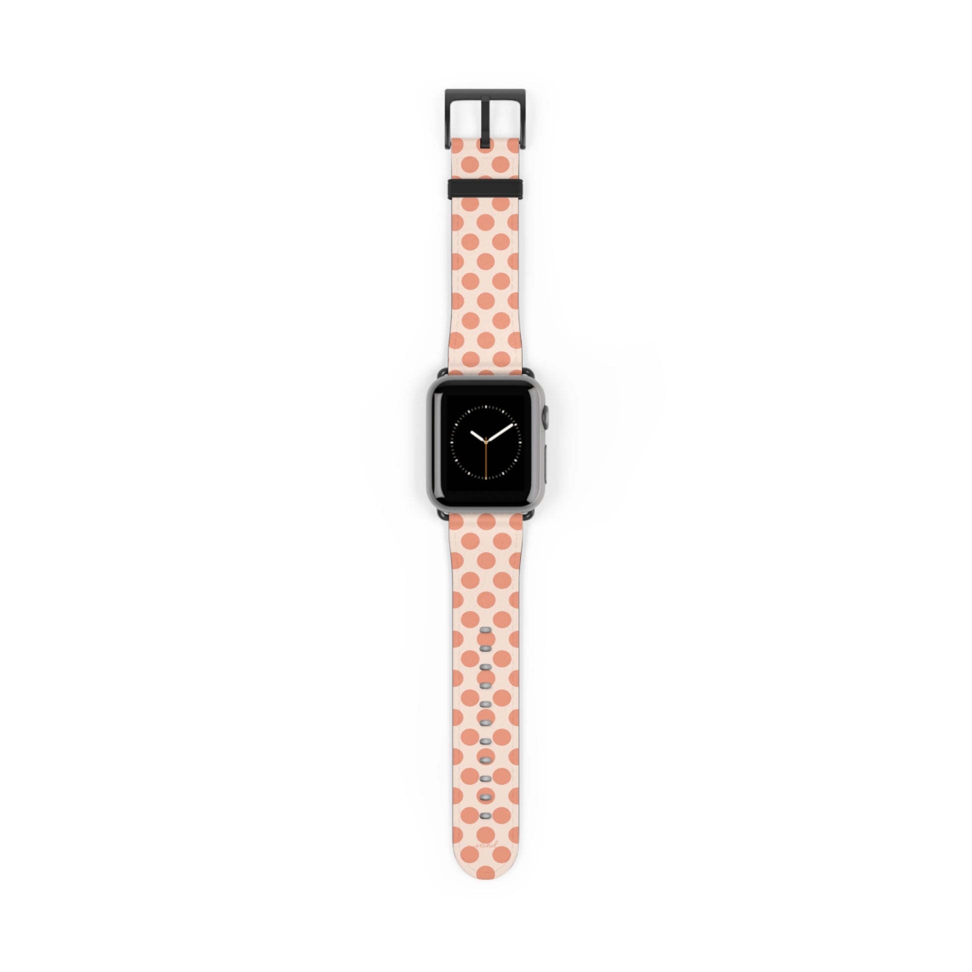 Coral Polka Dot Smartwatch Strap by etchd