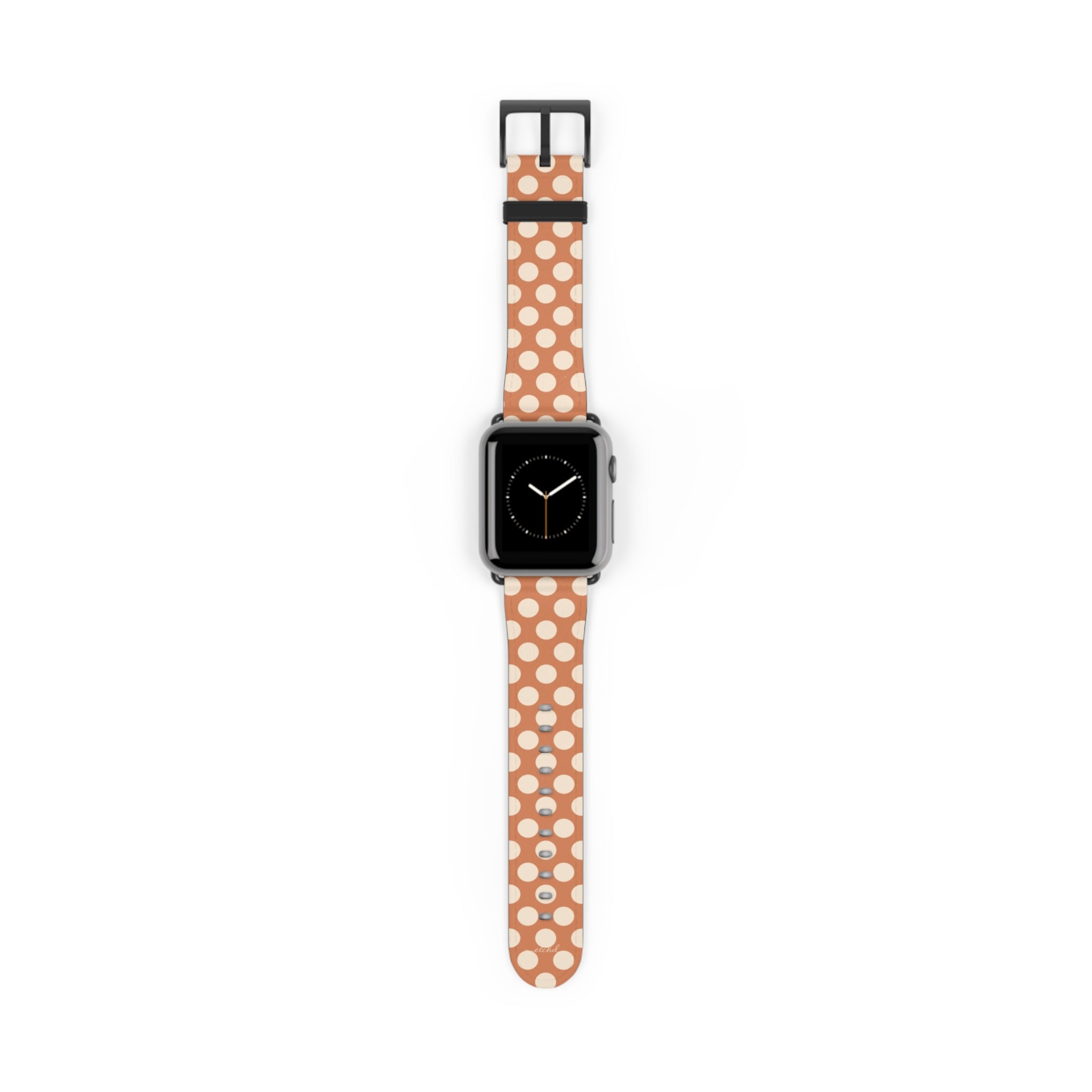 Cream & Terracotta Polka Dot Smartwatch-Armband von etchd
