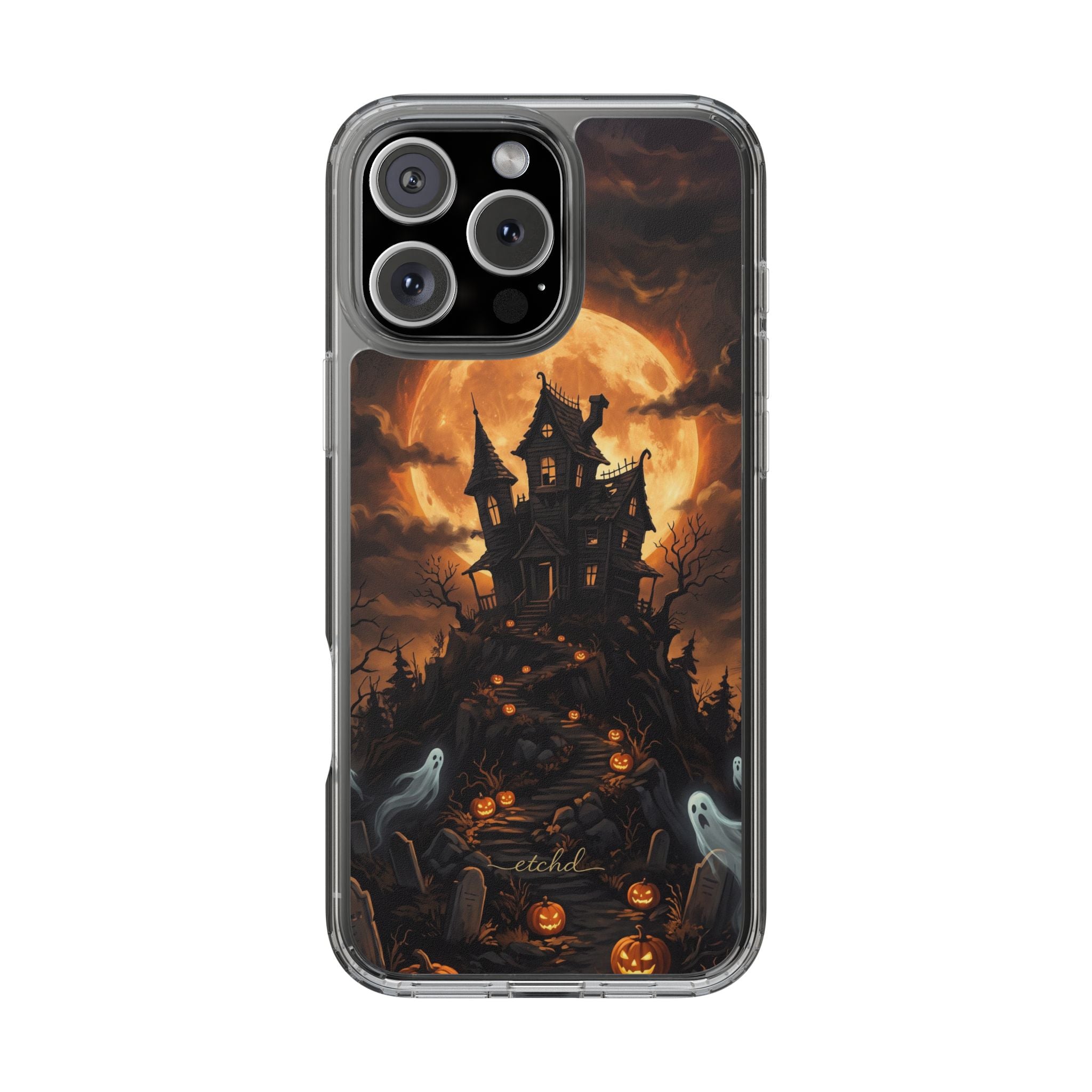 Pumpkin Hollow Funda transparente para móvil