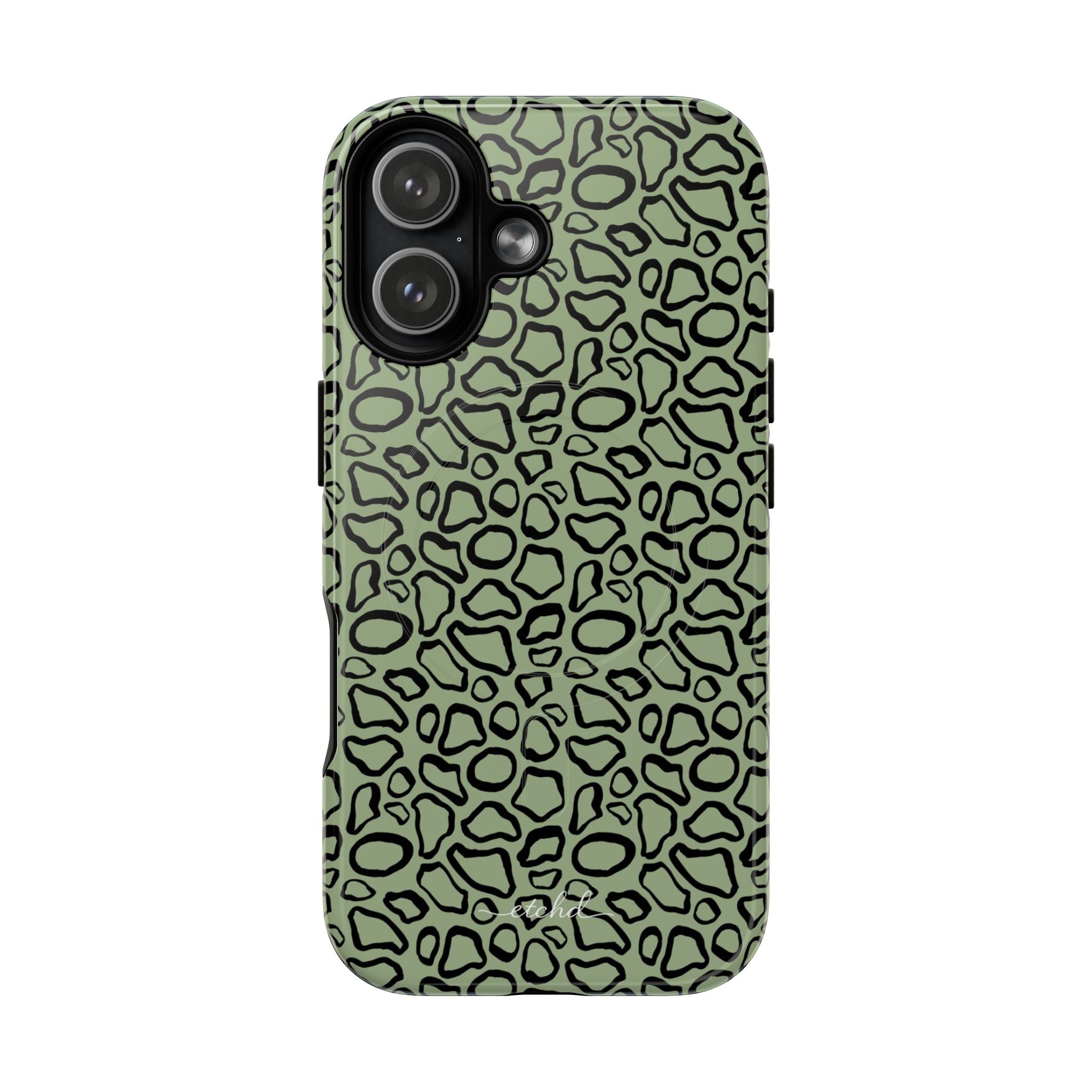 Abstract Print Sage Magnetic Phone Case by etchd, view 25