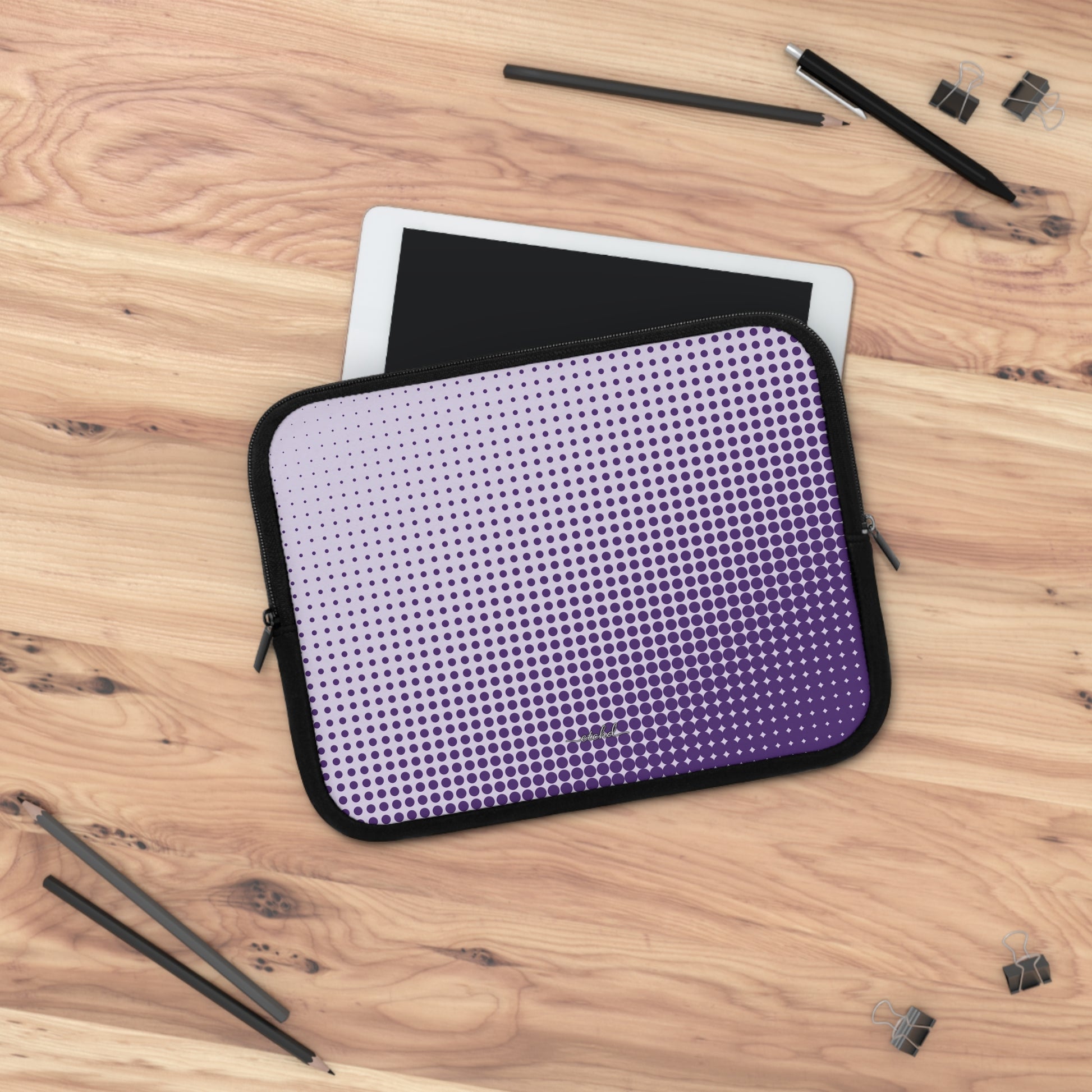 Grape Halftone Laptophülle-19