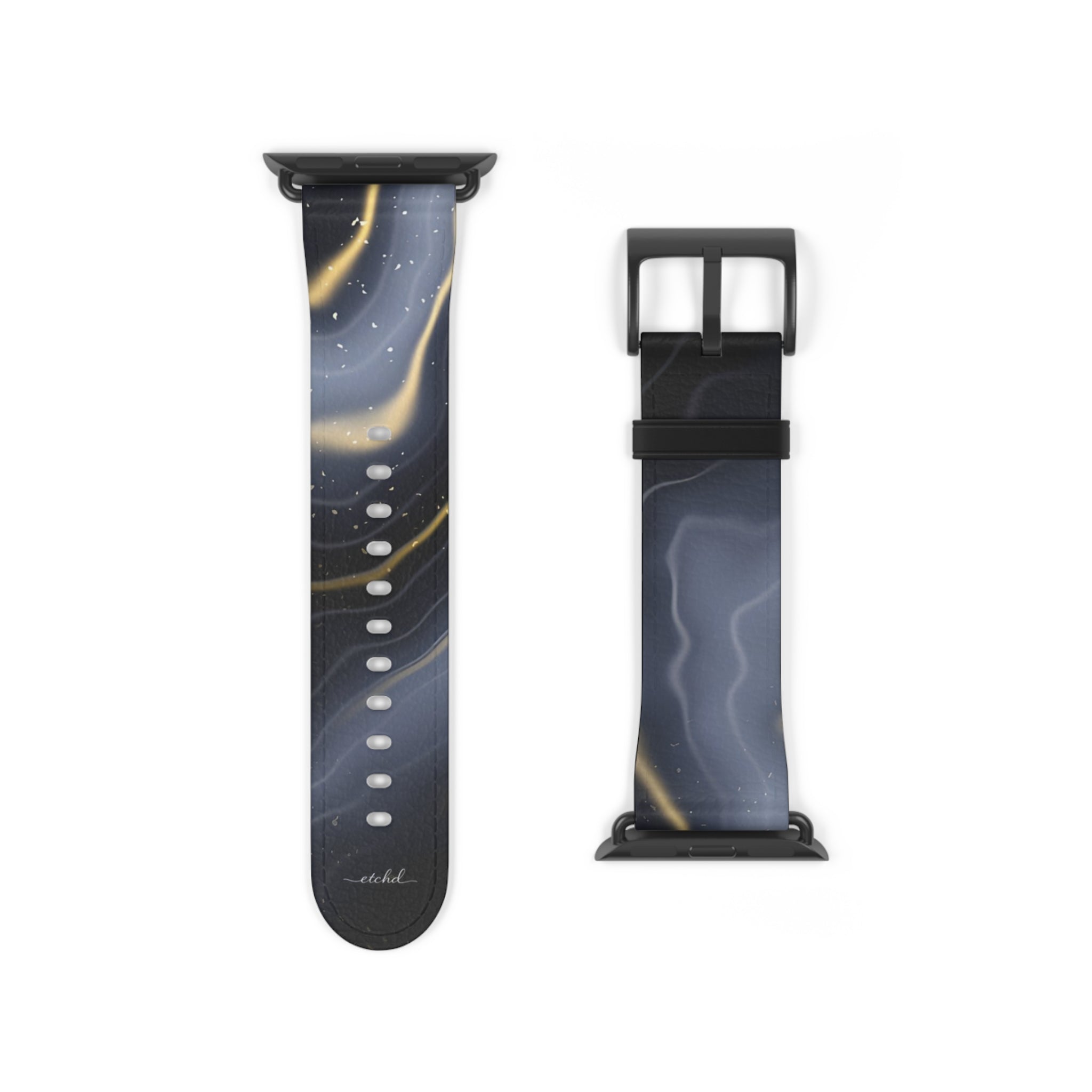 Obsidian Gold Smartwatch Strap by etchd, view 9