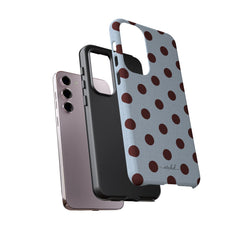 Blue & Cherry Polka Dot Phone Case by etchd, view 47