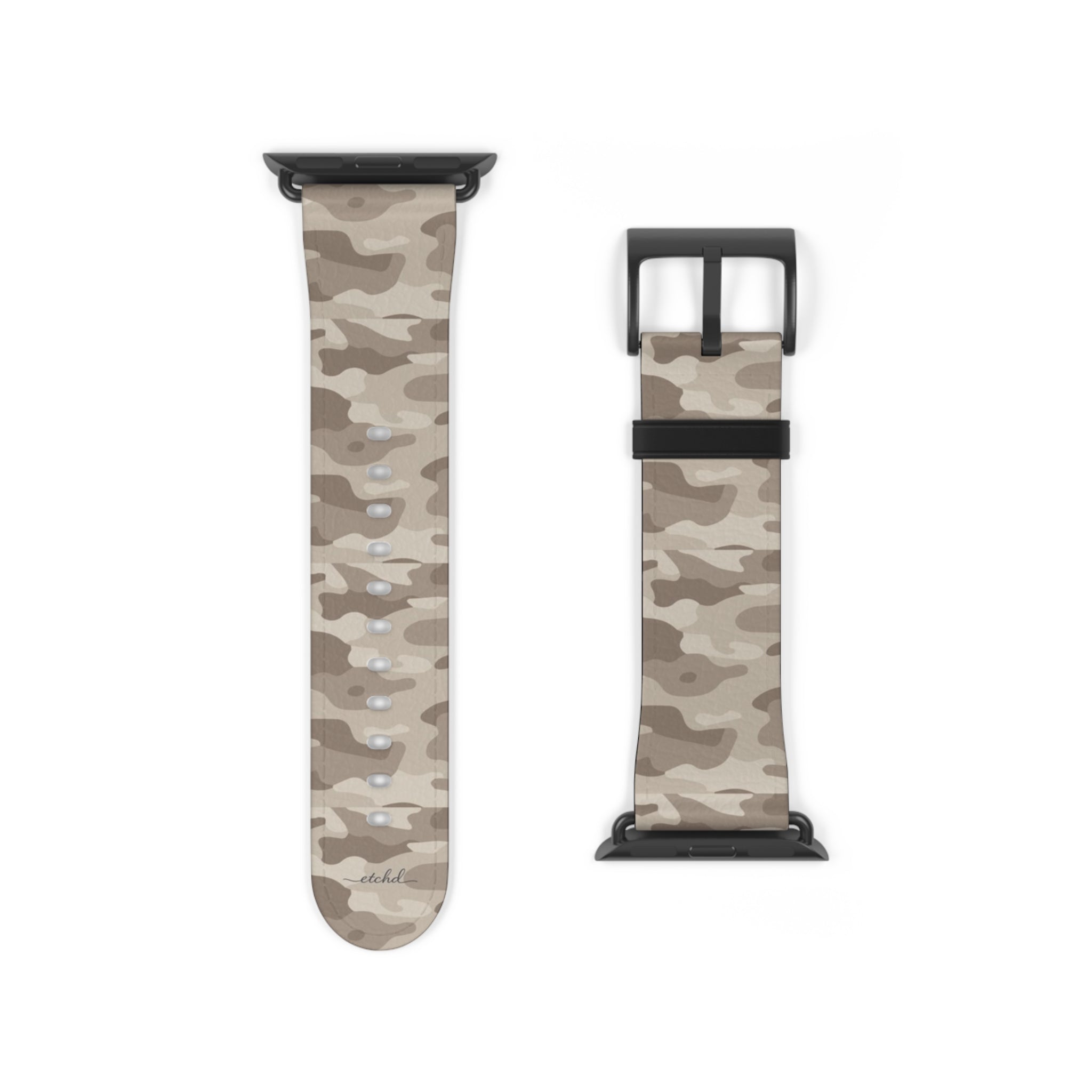 Beige Camo Smartwatch Strap by etchd, view 9