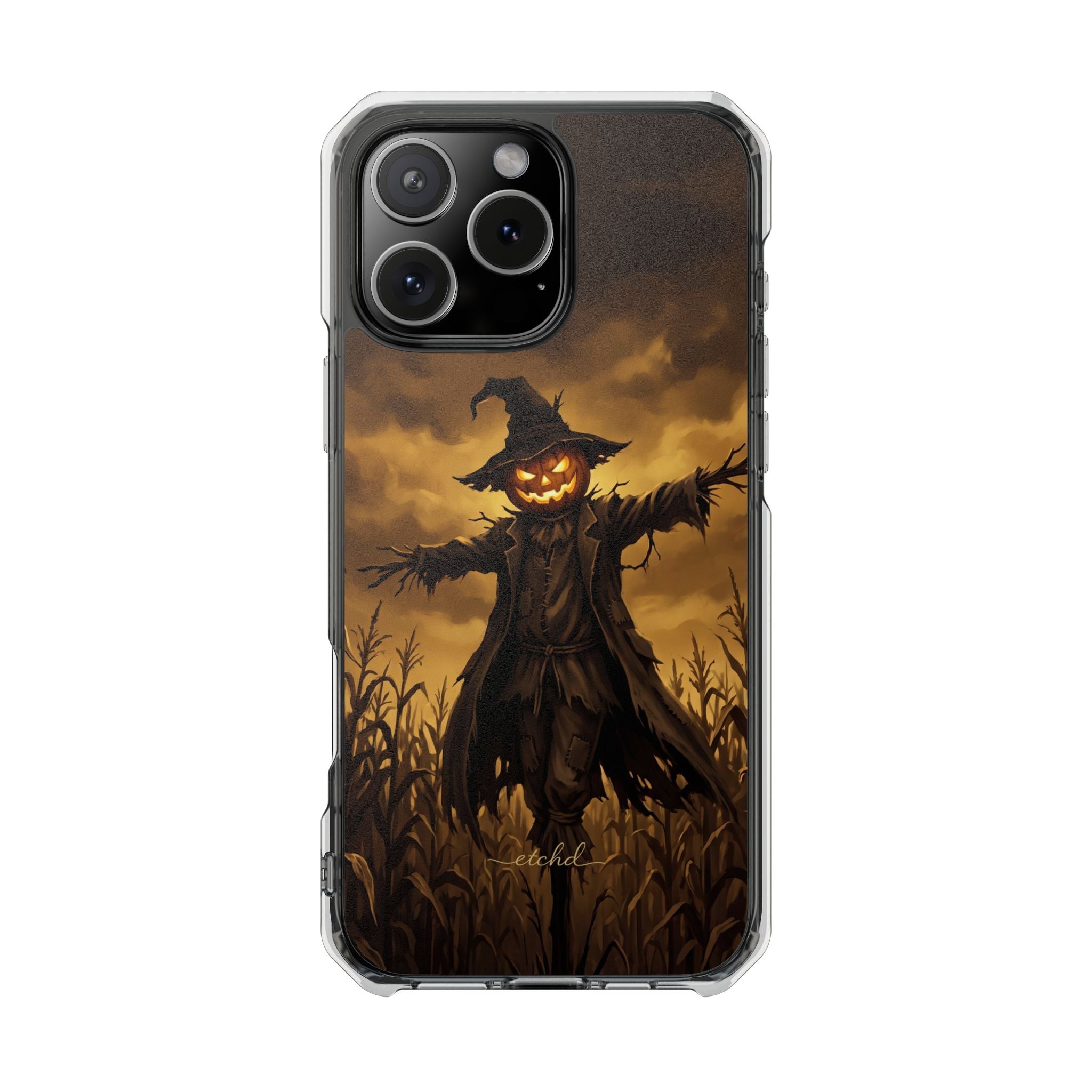 Scarecrow Night Clear Magnetic Phone Case by etchd
