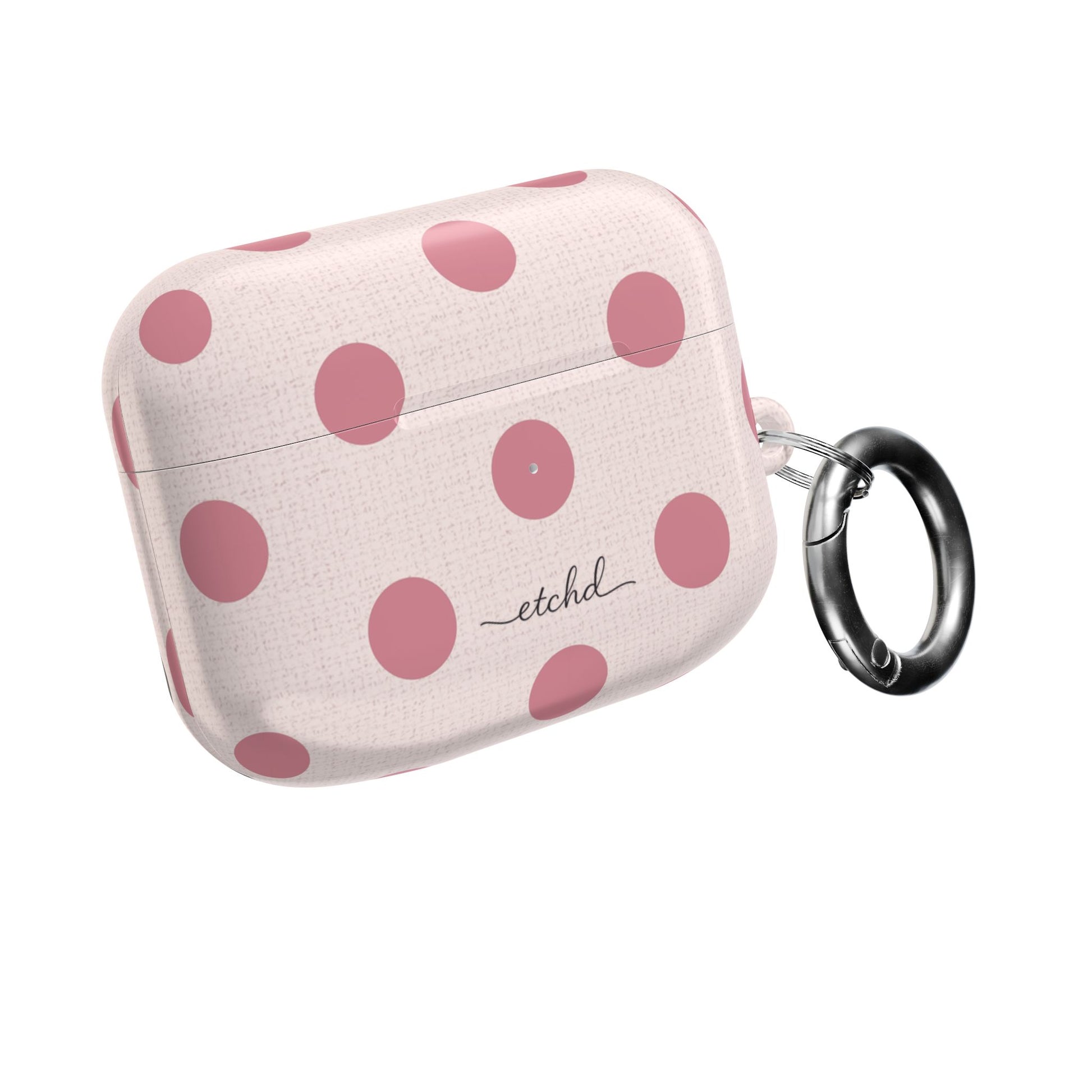 Blush & Cream Polka Dot AirPod Case by etchd, view 8