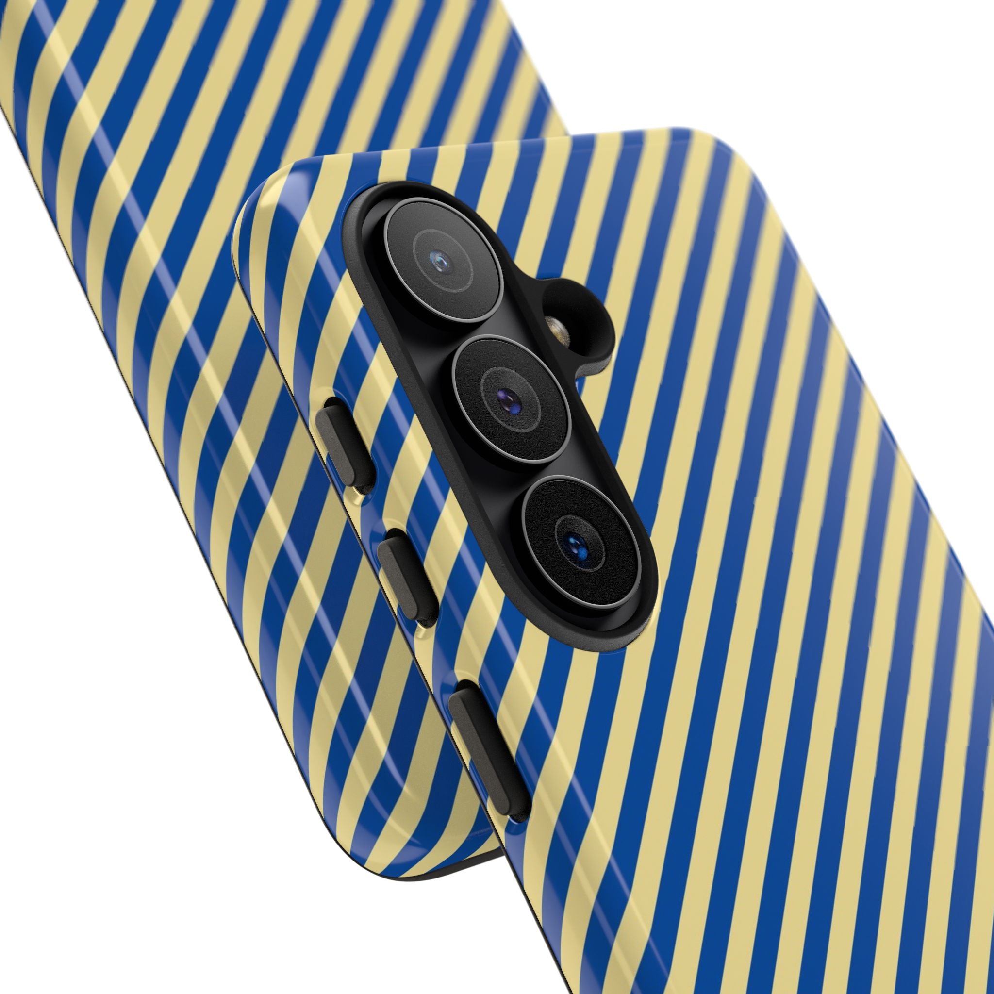 Cobalt And Butter Diagonal Phone Case by etchd, view 209