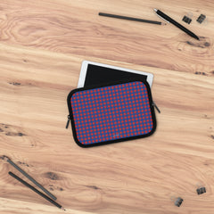 Cobalt & Poppy Gingham Laptop Sleeve by etchd, view 14