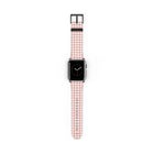 Blush & White Gingham Cinturino per smartwatch