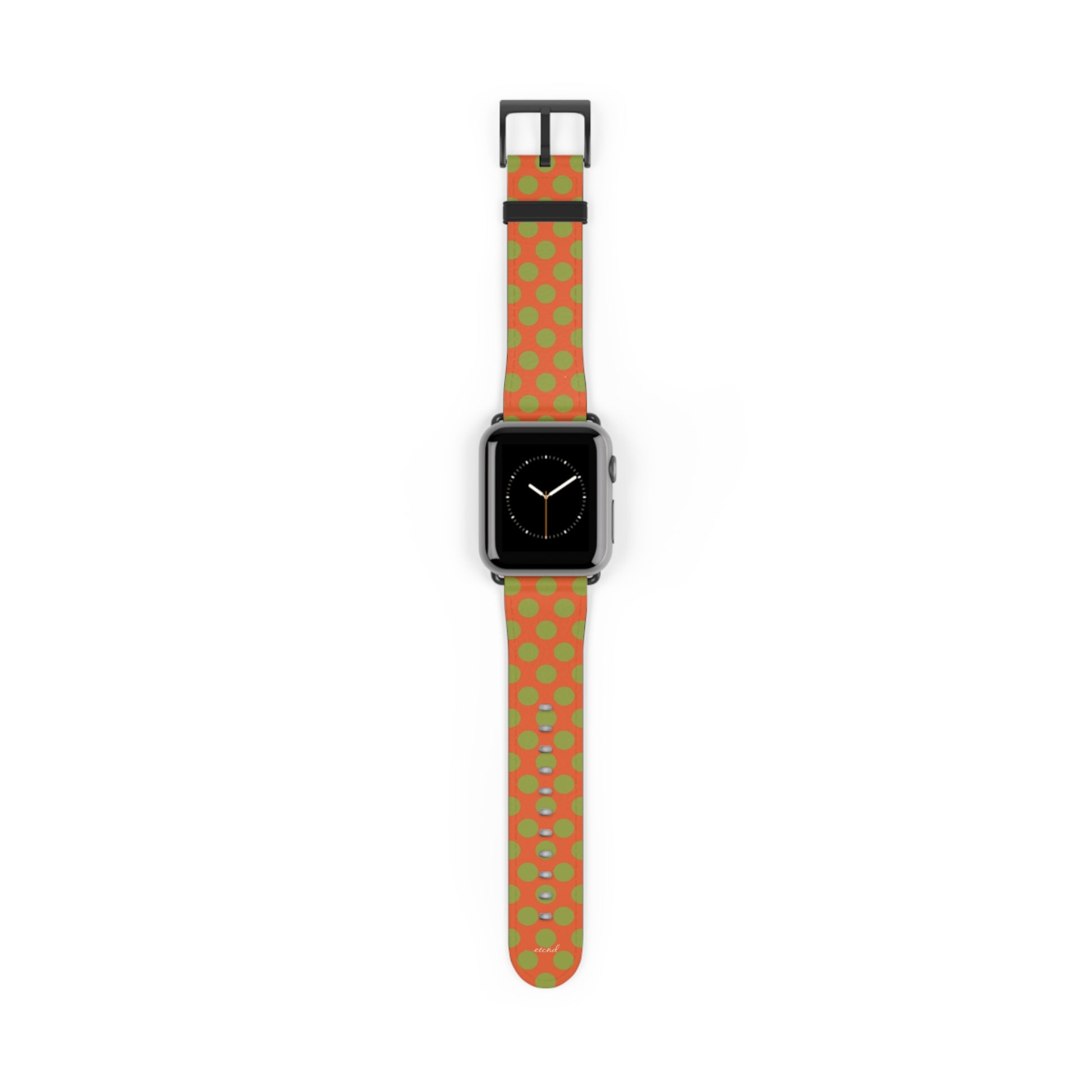 Wasabi & Persimmon Polka Dot Correa para smartwatch de etchd