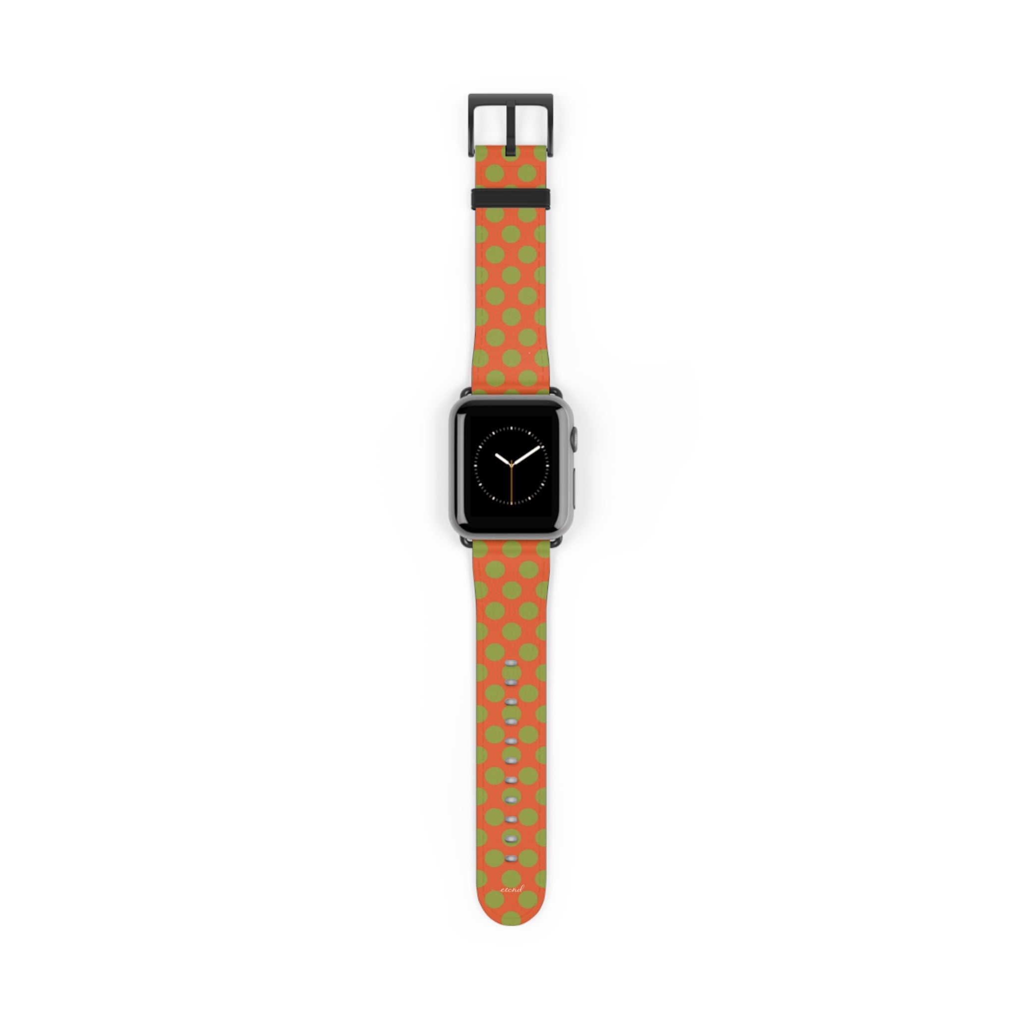 Wasabi And Persimmon Polka Dot Smartwatch-Armband von etchd
